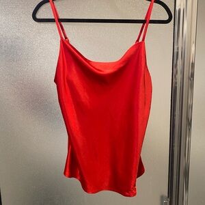 Red Silk Tank